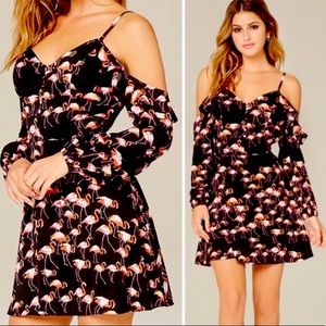 Bebe fit and flare mini dress